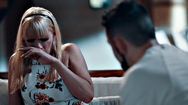 Busty babe barebacked in greedy asshole by rimmed BF