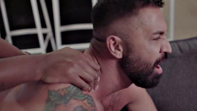 Ass fucked gay penetrated by BBC in tight asshole