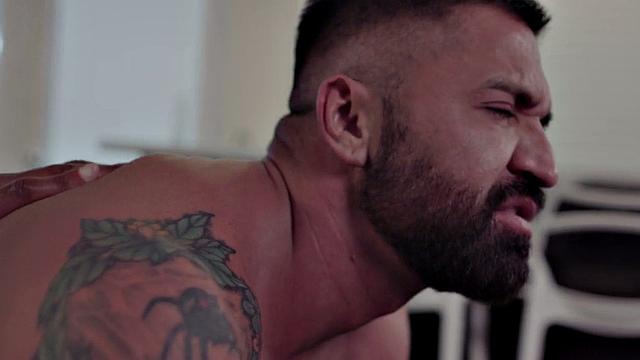 Ass fucked gay penetrated by BBC in tight asshole