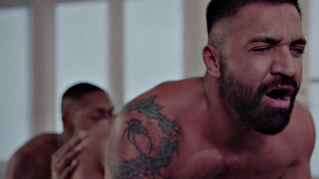 Ass fucked gay penetrated by BBC in tight asshole