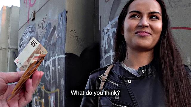 Tight Russian gets fucked outdoors