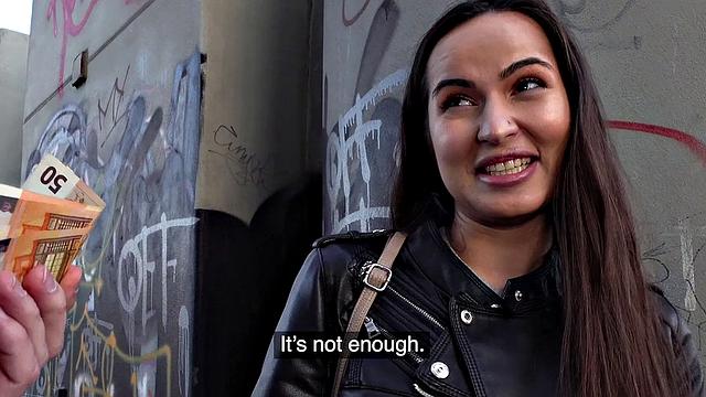 Tight Russian gets fucked outdoors