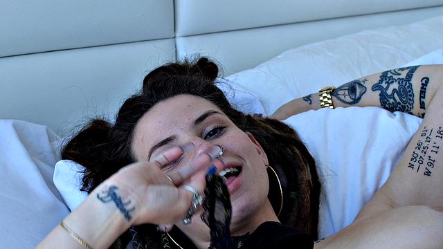 POV Creampie With Tattooed Bombshell Indica Flower