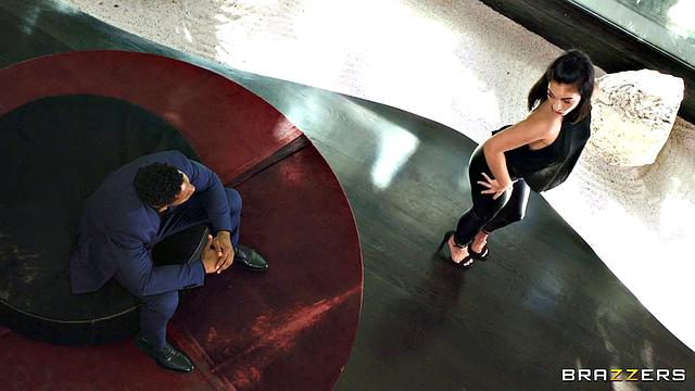 Oiling Up Her Leather Ass