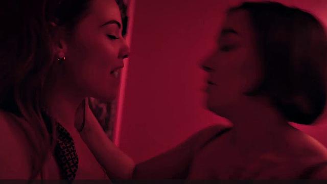 Danielle Campbell licking