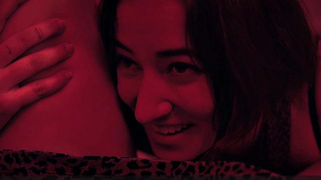 Danielle Campbell licking