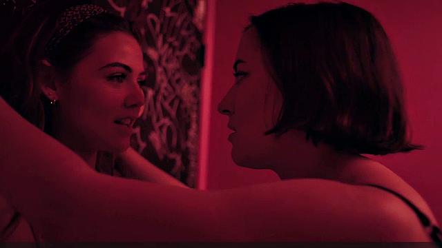 Danielle Campbell licking