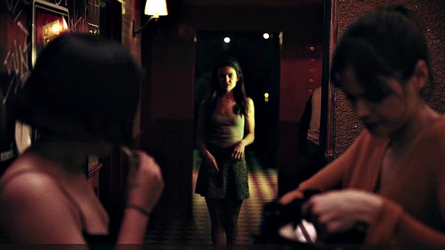 Danielle Campbell licking