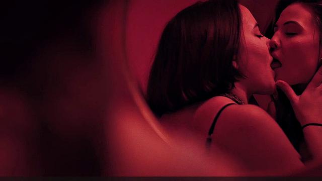 Danielle Campbell licking