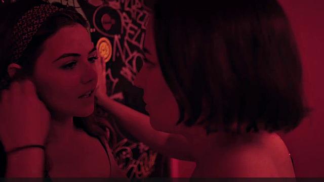 Danielle Campbell licking