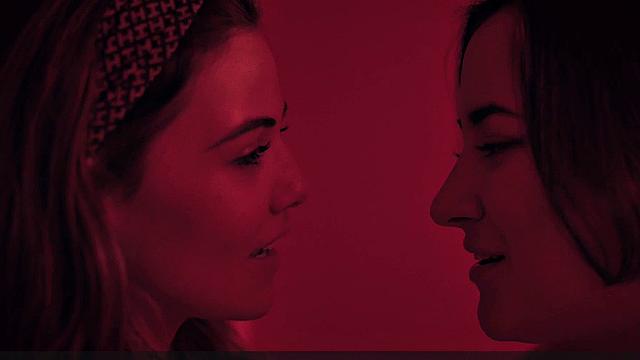 Danielle Campbell licking