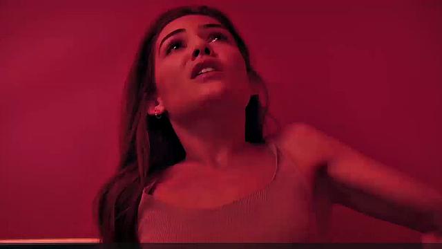 Danielle Campbell licking