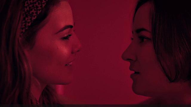 Danielle Campbell licking