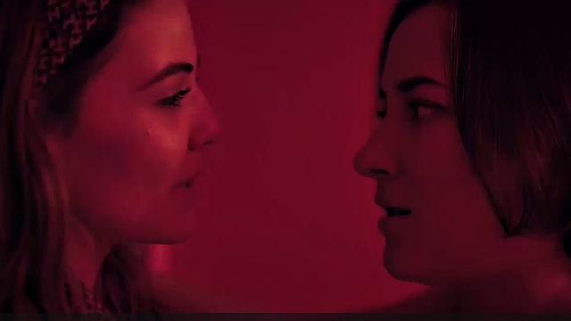 Danielle Campbell licking