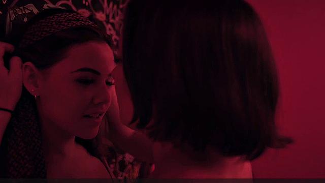 Danielle Campbell licking