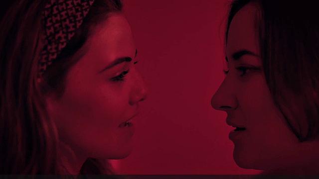 Danielle Campbell licking