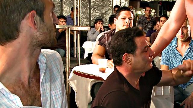 Real public cocksucking at party