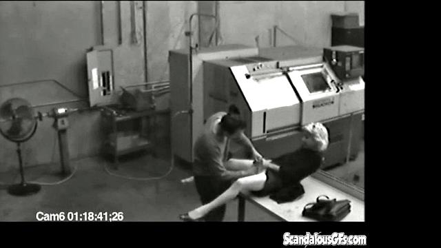 Amateur blonde caught fingering herself on camera and getting wild with a man