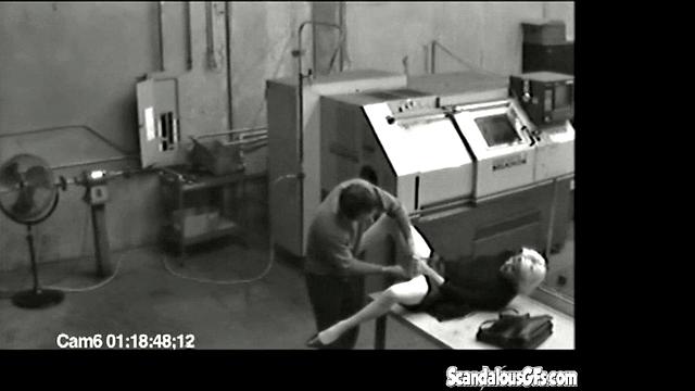 Amateur blonde caught fingering herself on camera and getting wild with a man