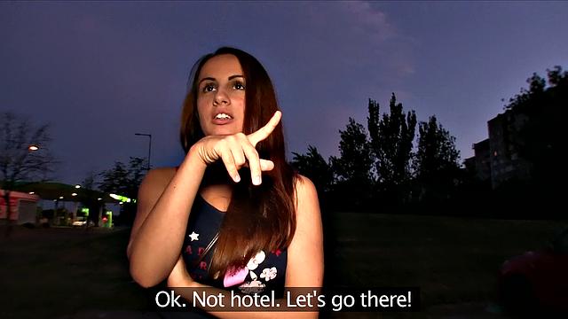 Convincing A Cute Babe To Guzzle Some Hot Cum