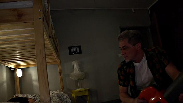 Hostel MILFS riding and deepthroating roommates cock