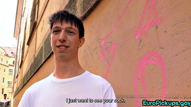 Picked up stud wanking dick