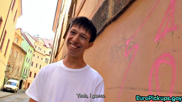 Picked up stud wanking dick