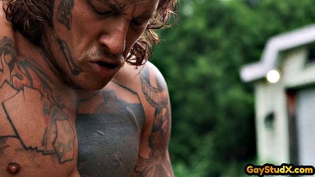 Horny cute twink deepthroating friend's dick