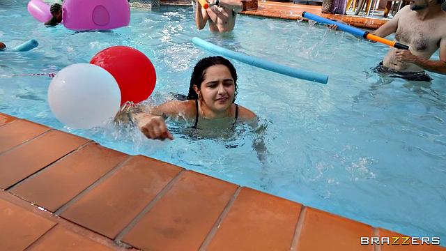 GILF Crashes Pool Party