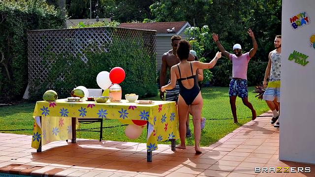 GILF Crashes Pool Party