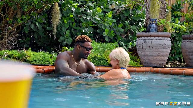 GILF Crashes Pool Party