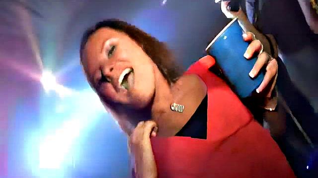 Petite teen fingered and fucked hard in POV party sesh