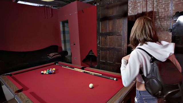 Tattooed teen enjoys deepthroating before riding POV style in erotic couple