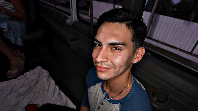 Picked up straight stud fucks gay ass in van for money