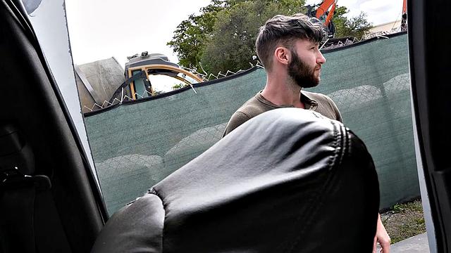 Picked up straight stud fucks gay ass in van for money