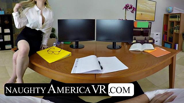 Danielle Derek's boss uses her big tits and every hole on her to relieve stress