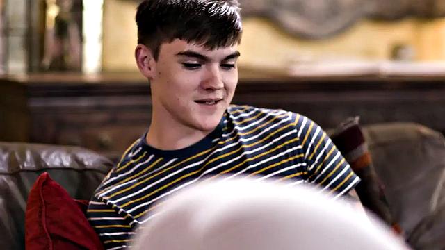 Smalltitted MILF fucked in doggystyle by big white cock