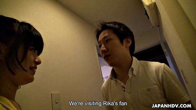 Sexy Shimazaki Rika is fucked by fan at his home