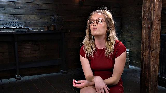 BDSM sub toyed while spanked in lesson