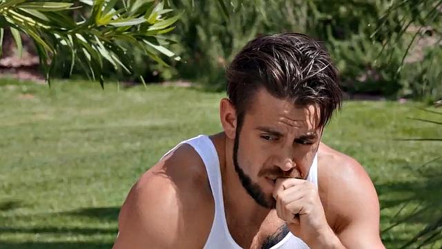 Trans beauty fucked outdoors in ass by nice dick