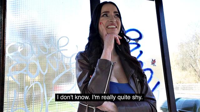 Real busty MILF in stockings gets POV fucked for cash