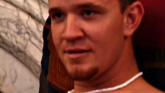 Lic seems very much at ease with Tapher. Both guys are in jeans and t-shirts, but lose them as they settle into each other. First, Lic slides his hand down his pants to work up a stiff one, while Tapher rubs one up from the outside.