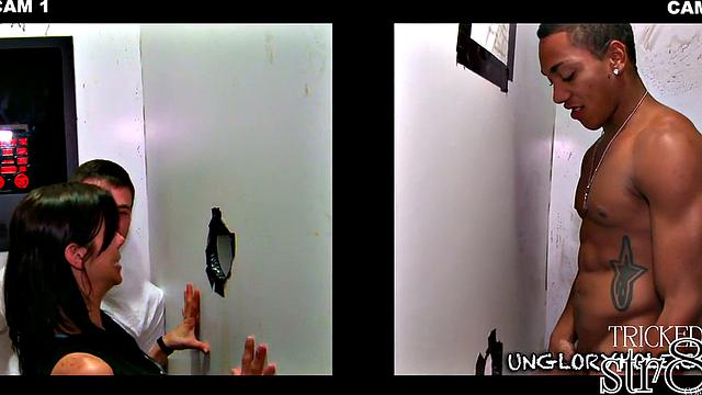 Handsome guy in gloryhole