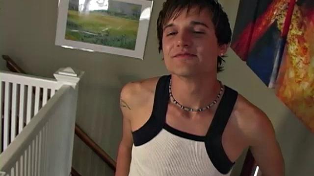 Brian Beckham stands at 5' 9", weighs 150 lbs and packs a very nice 7 inch cock. This hot 20-year-old works at a men's health club.