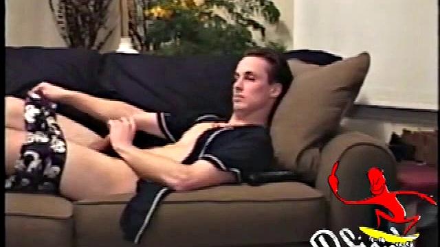 Mark is a lean dude from down under with an original technique for getting himself off. He likes to lick two of his fingers and then work them over the most sensitive parts of his cockhead.