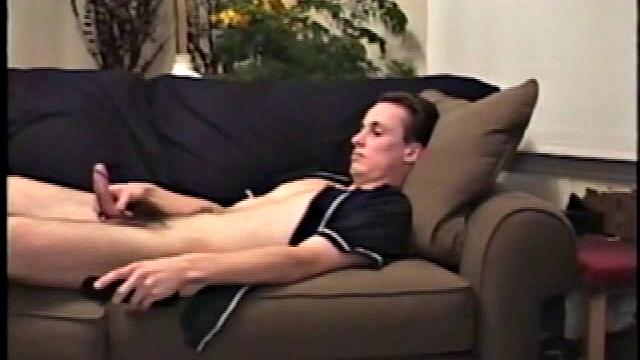 Mark is a lean dude from down under with an original technique for getting himself off. He likes to lick two of his fingers and then work them over the most sensitive parts of his cockhead.