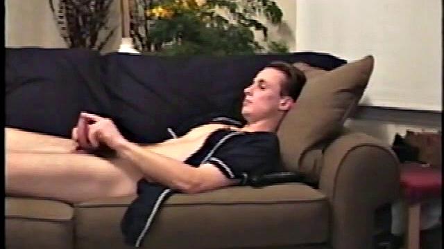 Mark is a lean dude from down under with an original technique for getting himself off. He likes to lick two of his fingers and then work them over the most sensitive parts of his cockhead.