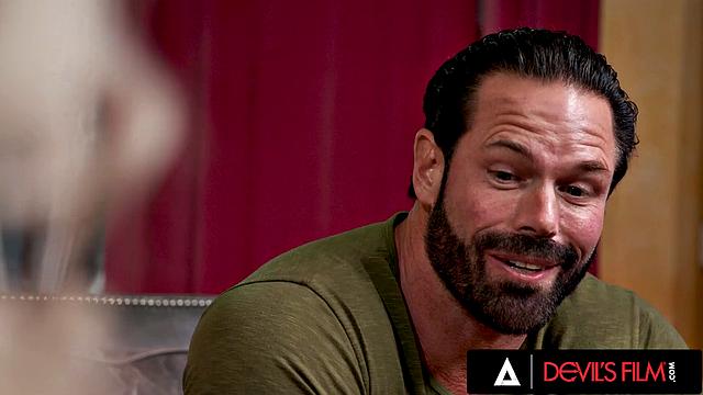 DEVILS FILM - Wild Threesome With Perfect Abby Rose And Her Inked Friend With A Strap-On