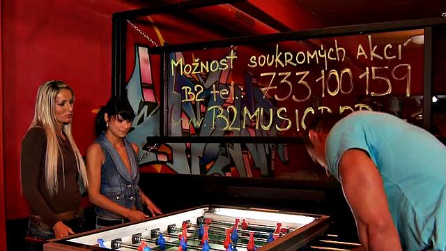 CFNM amateur femdoms insert bottle in subs ass