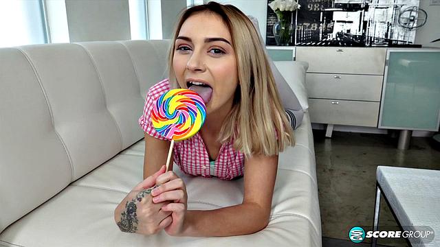 Chloe Temple's Tight Teen Pussy Is Sweeter Than Her Lollipop